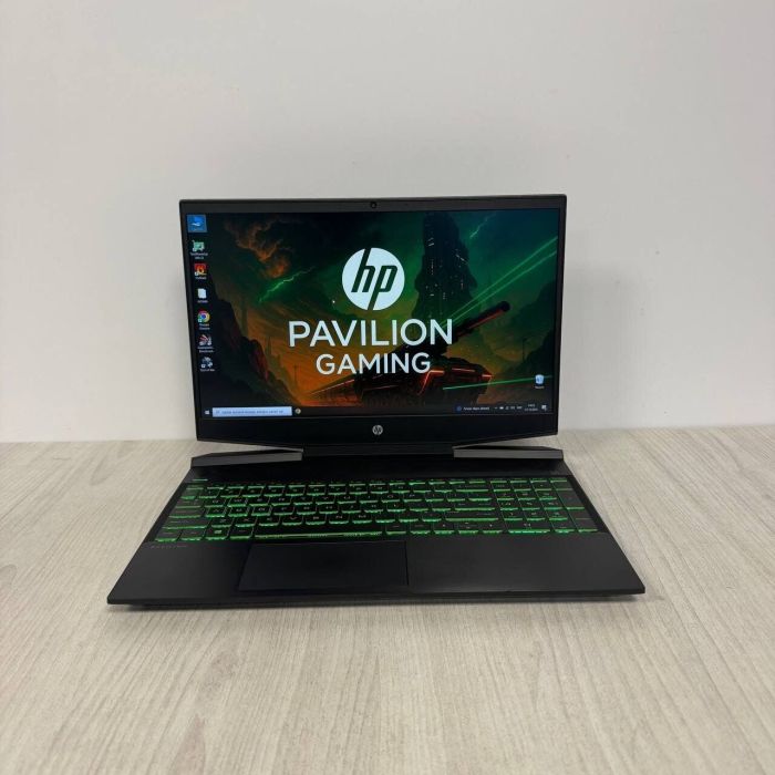 Ігровий ноутбук HP Pavilion Gaming 15-dk0056nr / 15.6" (1920x1080) IPS / Intel Core i5-9300H (4 (8) ядра по 2,4 - 4,1 ГГц) / 8 ГБ DDR4 / 256 ГБ SSD / nVidia GeForce GTX 1650, 4 ГБ GDDR5, 128-біт / WebCam б/в - изображение 2
