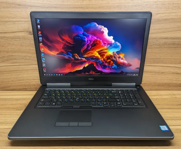 Мобільна робоча станція Dell Precision 7710 / 17.3" (1920x1080) IPS / Intel Core i7-6920HQ (4 (8) 2.9 - 3.8 GHz) / 32 GB DDR4 / 480 GB SSD / nVidia Quadro M3000M, 4 GB GDDR5, 256-bit / WebCam / Windows 10 б/в - зображення 2