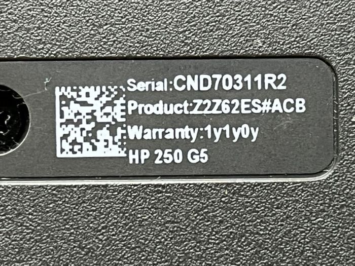 Ноутбук Б-клас HP 250 G5 / 15.6" (1366x768) TN / Intel Core i5-7200U (2 (4) ядра по 2.5 - 3.1 GHz) / 8 GB DDR4 / 160 GB SSD / Intel HD Graphics 620 / WebCam б/в - изображение 9