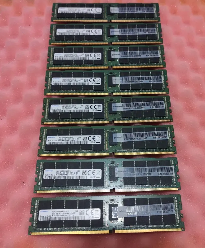 Комплект: Серверна оперативна пам'ять Samsung / 512 GB (8x64 GB) / 2Rx4 PC4-2933Y / DDR4 ECC / 2933 MHz б/в - зображення 2