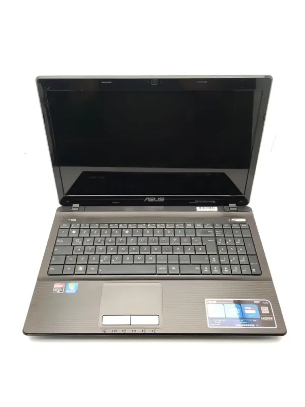 Ноутбук Asus K53 / 15.6" (1366x768) TN / AMD A6-3420M (4 ядра по 1.5 - 2.4 GHz) / 6 GB DDR3 / 500 GB HDD / AMD Radeon HD 6520G Graphics / WebCam / VGA б/в - зображення 2