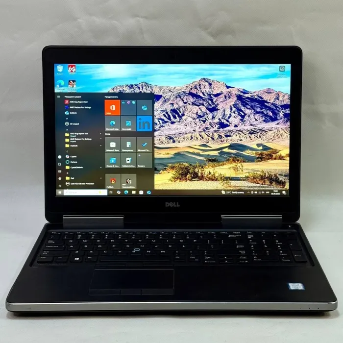 Мобільна робоча станція Dell Precision 7510 / 15,6" (1920x1080) IPS / Intel Core i7-6820HQ (4 (8) ядра по 2,7 - 3,6 ГГц) / 16 ГБ DDR4 / 512 ГБ SSD / AMD FirePro W5170M, 2 ГБ GDDR5, 128-біт / WebCam / Windows 10 Pro б/в - зображення 2