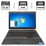 Ноутбук Dell Latitude E6520 / 15.6" (1920x1080) TN / Intel Core i7-2620M (2 (4) ядра по 2.7 - 3.4 GHz) / 8 GB DDR3 / 1000 GB HDD / Intel HD Graphics 3000 / WebCam / DVD-ROM б/в