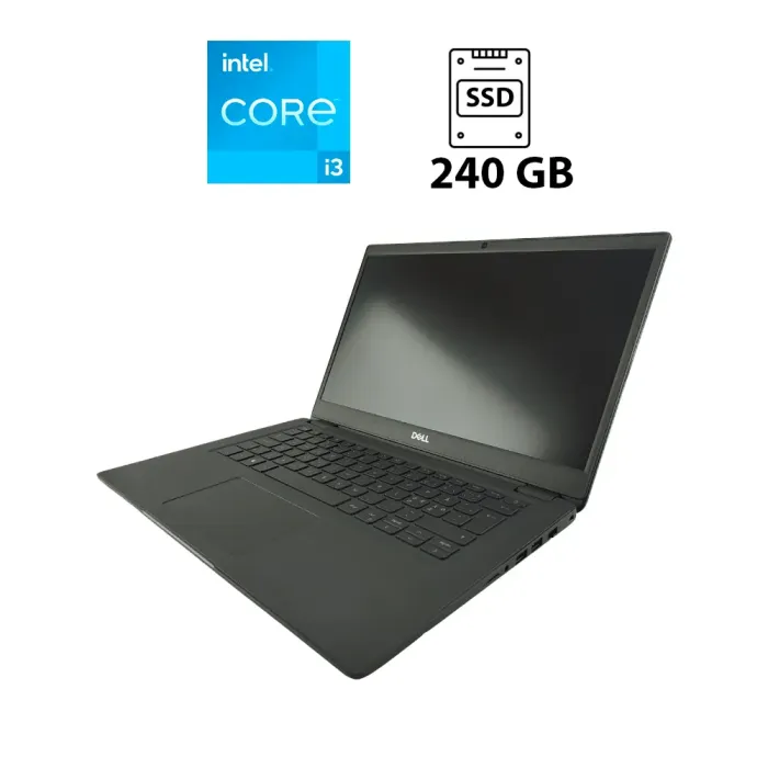 Ультрабук Dell Latitude 3410 / 14" (1920x1080) IPS / Intel Core i3-10110U (2 (4) ядра по 2.1 - 4.1 GHz) / 8 GB DDR4 / 240 GB SSD / Intel UHD Graphics / WebCam б/в - зображення 1