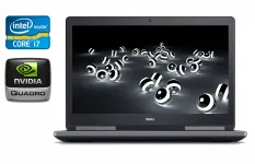Мобільна робоча станція Б-класу Dell Precision 7720 / 17.3" (1920x1080) IPS / Intel Core i7-7820HQ (4 (8) ядра по 2.9 - 3.9 GHz) / 32 GB DDR4 / 480 GB SSD / nVidia Quadro M1200, 4 GB GDDR5, 128-bit / HDMI / Windows 10 б/в