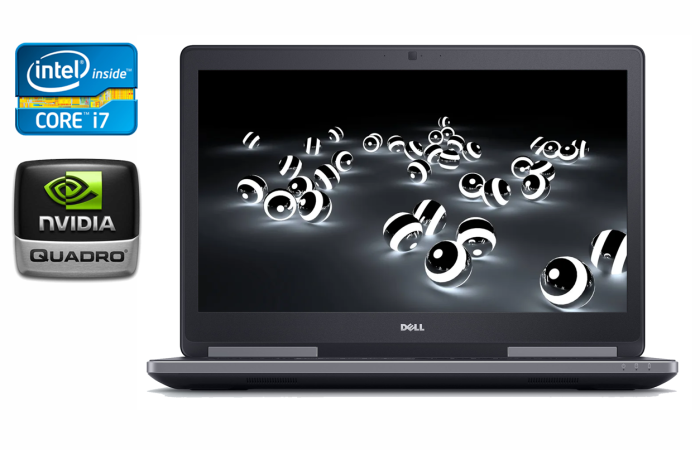 Мобільна робоча станція Б-класу Dell Precision 7720 / 17.3" (1920x1080) IPS / Intel Core i7-7820HQ (4 (8) ядра по 2.9 - 3.9 GHz) / 32 GB DDR4 / 480 GB SSD / nVidia Quadro M1200, 4 GB GDDR5, 128-bit / HDMI / Windows 10 б/в - зображення 1