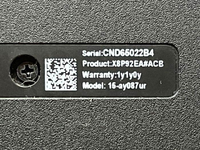 Ноутбук Б-клас HP 15-ay087ur / 15.6" (1366x768) TN / Intel Pentium N3710 (4 ядра по 1.6 - 2.56 GHz) / 4 GB DDR3 / 500 GB HDD / Intel HD Graphics / WebCam / Акб не працює б/в - изображение 3