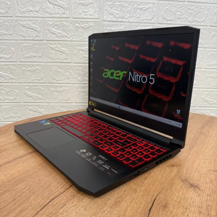 Ігровий ноутбук Acer Nitro 5 AN515-57 / 15.6" (1920x1080) IPS / Intel Core i5-11400H (6 (12) ядер по 4.5 GHz) / 16 GB DDR4 / 512 GB SSD / nVidia GeForce RTX 3060, 6 GB GDDR6, 192-bit / WebCam б/в - зображення 5
