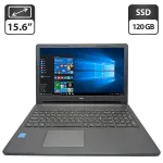 Ноутбук Dell Inspiron 15-3552 / 15.6" (1366x768) TN / Intel Pentium N3710 (4 ядра по 1.6 - 2.56 GHz) / 8 GB DDR3 / 120 GB SSD / Intel HD Graphics / WebCam / DVD-ROM б/в