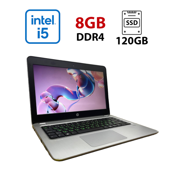 Ультрабук Б-клас HP ProBook 430 G4 / 13.3" (1366х768) TN / Intel Core i5-7200U (2 (4) ядра по 2.5 - 3.1 GHz) / 8 GB DDR4 / 120 GB SSD / Intel HD Graphics 620 / WebCam б/в - зображення 1