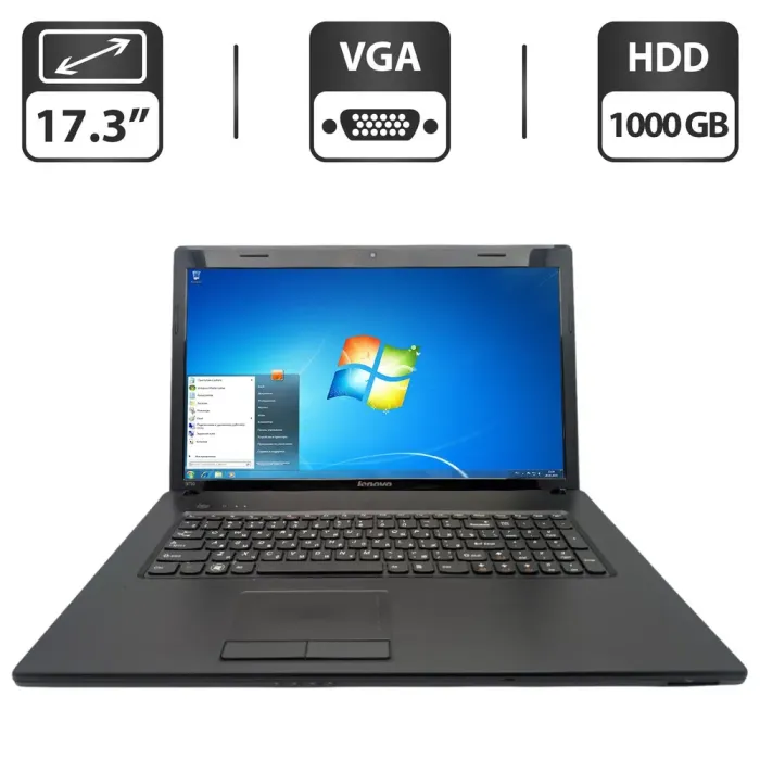 Ноутбук Lenovo G780 / 17.3" (1600x900) TN / Intel Core i5-3210M (2 (4) ядра по 2.5 - 3.1 GHz) / 6 GB DDR3 / 1000 GB HDD / Intel HD Graphics 4000 / WebCam / DVD-ROM б/в - зображення 1
