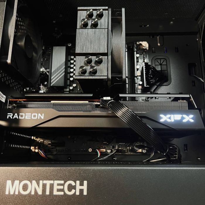 Збірка на замовлення: ігровий ПК Montech Air 100 Lite Tower / AMD Ryzen 5 7500F (6 (12) ядер по 3,7 - 5,0 ГГц) / 32 ГБ DDR5 / 1000 ГБ SSD M.2 / AMD Radeon RX 9060 XT, 16 ГБ GDDR6, 128-біт / 650 Вт - зображення 4