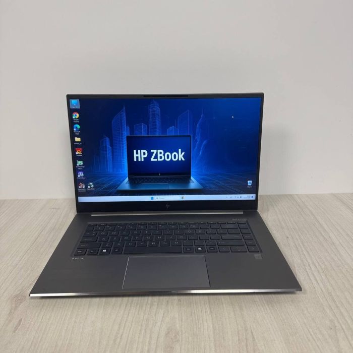 Мобільна робоча станція HP ZBook Studio G7 / 15,6" (1920x1080) IPS / Intel Core i7-10850H (6 (12) ядер по 2,7 - 5,1 ГГц) / 32 ГБ DDR4 / 512 ГБ SSD NVMe / nVidia Quadro RTX 4000 Max-Q, 8 ГБ GDDR6, 256-біт / WebCam б/в - зображення 2