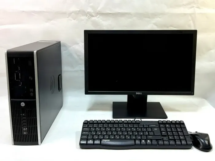 Комплект ПК: HP Compaq 8200 Elite SFF / Intel Core i7-2600 (4 (8) ядра по 3.4 - 3.8 GHz) / 16 GB DDR3 / 120 GB SSD + 500 GB HDD / Intel HD Graphics 2000 / DVD-ROM + Монітор Б-клас Dell E2216HF Black / 22" (1920x1080) TN + Клавіатура, мишка,б/в - зображення 2