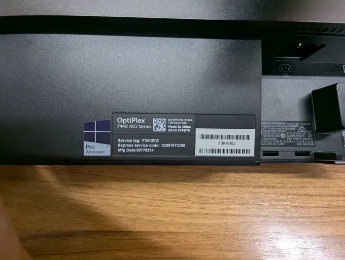 Моноблок Dell AIO OptiPlex 7440 / 24" (1920x1080) IPS / Intel Core i5-6500 (4 ядра по 3.2 - 3.6 GHz) / 16 GB DDR4 / 256 GB SSD + 500 GB HDD / Intel HD Graphics 530 / WebCam / Windows 10 б/в - зображення 7