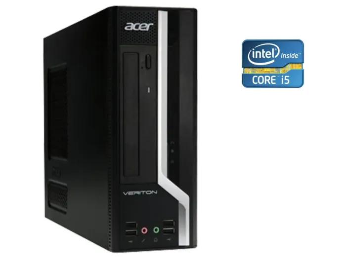 ПК Б-клас Acer Veriton X2611G SFF / Intel Core i5-4570S (4 ядра по 2.9 - 3.6 GHz) / 8 GB DDR3 / 120 GB SSD / Intel HD Graphics 4600 / DVD-RW б/в - зображення 1