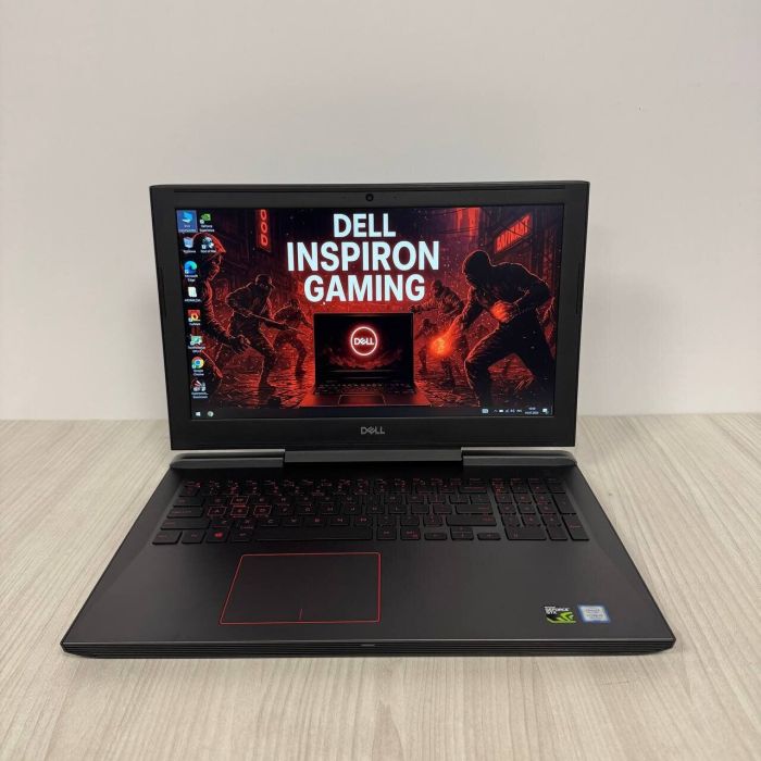 Ігровий ноутбук Б-клас Dell Inspiron 15 Gaming 7577 / 15.6" (1920x1080) IPS / Intel Core i5-7300HQ (4 ядра по 2.5 - 3.5 GHz) / 16 GB DDR4 / 256 GB SSD M.2 / nVidia GeForce GTX 1060 Max-Q, 6 GB GDDR5, 192-bit / WebCam б/в - зображення 2