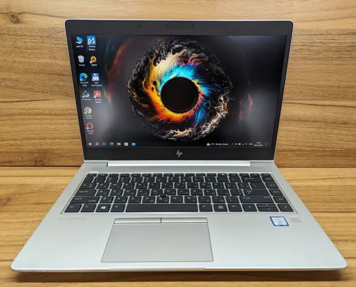 Ультрабук HP EliteBook 840 G5 / 14" (1920x1080) IPS / Intel Core i5-8350U (4 (8) ядра по 1.7 - 3.6 GHz) / 16 GB DDR4 / 512 GB SSD / Intel UHD Graphics 620 / Fingerprint / Windows 10 б/в - зображення 2