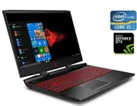 Ігровий ноутбук HP Omen 15-dc0508na / 15.6" (1920x1080) IPS / Intel Core i5-8300H (4 (8) ядра по 2.3 - 4.0 GHz) / 16 GB DDR4 / 256 GB SSD + 1000 GB HDD / nVidia GeForce GTX 1060, 6 GB GDDR5, 192-bit / WebCam / Win 11 б/в