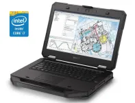 Захищений ноутбук Dell Latitude 5414 Rugged / 14" (1920x1080) IPS / Intel Core i7-6600U (2 (4) ядра по 2.6 - 3.4 GHz) / 16 GB DDR4 / 512 GB SSD / Intel HD Graphics 520 / WebCam / Win 11 б/в