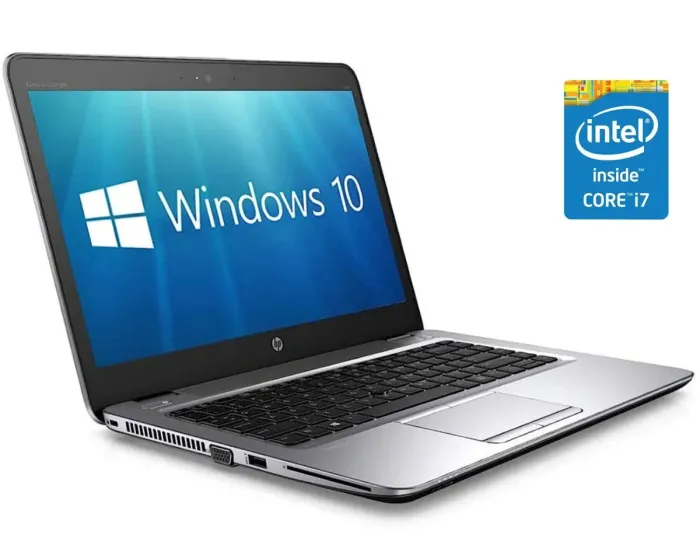 Ультрабук Б-клас HP EliteBook 840 G3 / 14" (1366x768) TN / Intel Core i7-6600U (2 (4) ядра по 2.6 - 3.4 GHz) / 8 GB DDR4 / 240 GB SSD / Intel HD Graphics 520 / WebCam б/в - зображення 1