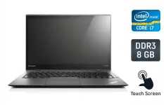 Ноутбук Lenovo ThinkPad X1 Carbon 2nd / 14" (2560x1440) IPS Touch / Intel Core i7-4600U (2 (4) ядра по 2.1 - 3.3 GHz) / 8 GB DDR3 / 256 GB SSD / Intel HD Graphics 4400 / WebCam / Fingerprint / Windows 10 б/в