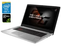Ігровий ноутбук Asus ROG GL702VS / 17.3" (1920x1080) IPS / Intel Core i7-7700HQ (4 (8) ядра по 2.8 - 3.8 GHz) / 32 GB DDR4 / 480 GB SSD + 1000 GB HDD / nVidia GeForce GTX 1070, 8 GB GDDR5, 256-bit / WebCam / Win 10 Home б/в