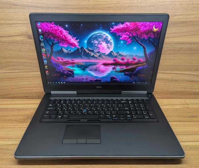 Мобільна робоча станція Dell Precision 7720 / 17.3" (1920x1080) IPS / Intel Core i7-7820HQ (4 (8) ядра по 2.9 - 3.9 GHz) / 32 GB DDR4 / 1000 GB SSD / nVidia Quadro P4000, 8 GB GDDR5, 256-bit / HDMI / Windows 10 б/в - зображення 2