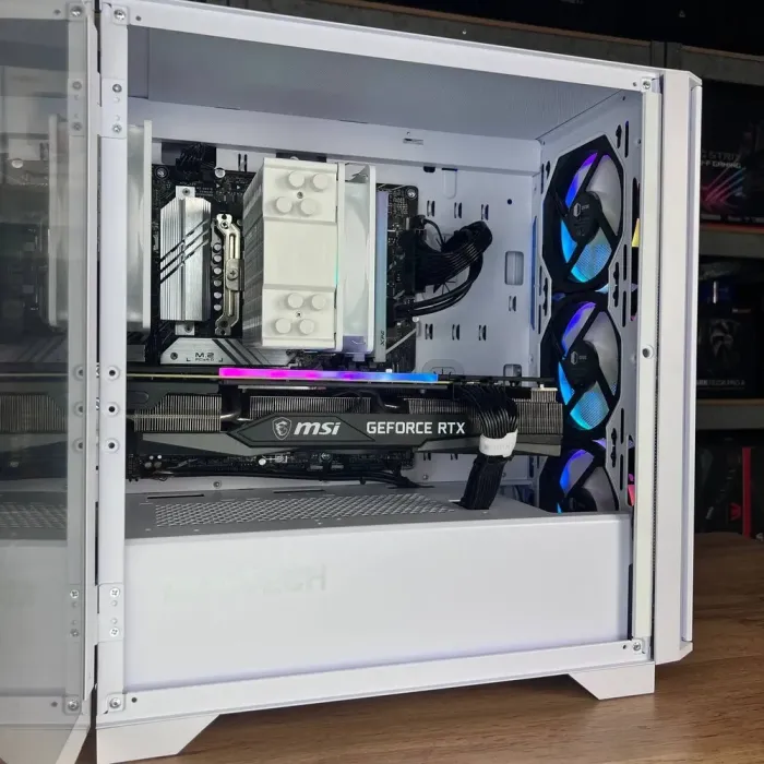 Збірка під замовлення: комп'ютер Montech Air 1000 ARGB White Tower / Intel Core i5-12400F (6 (12) ядер по 2.5 - 4.4 GHz) / 32 GB DDR4 / 1000 GB SSD M.2 / nVidia GeForce RTX 3070, 8 GB GDDR6, 256-bit / 750W б/в - зображення 5