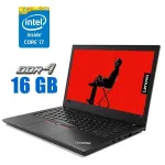 Ультрабук Б-клас Lenovo ThinkPad T480s / 14" (2560x1440) IPS / Intel Core i7-8650U (4 (8) ядра по 1.9 - 4.2 GHz) / 16 GB DDR4 / 240 GB SSD / Intel UHD Graphics 620 / WebCam б/в