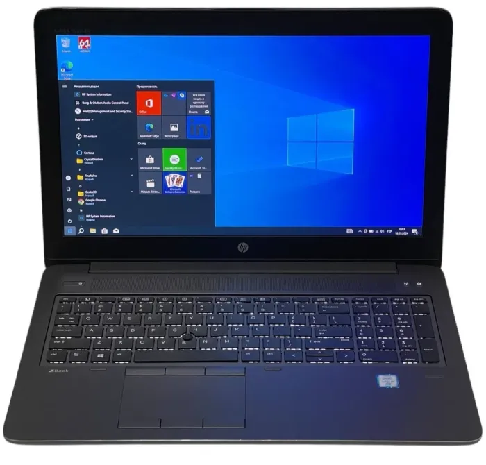 Мобільна робоча станція HP ZBook 15 G3 / 15.6" (1920x1080) TN / Intel Core i7-6820HQ (4 (8) ядра по 2.7 - 3.6 GHz) / 16 GB DDR4 / 256 GB SSD M.2 / nVidia Quadro M1000M, 2 GB GDDR5, 128-bit / WebCam / Windows 10 Pro б/в - зображення 7