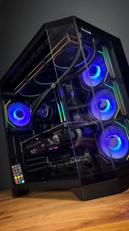 Збірка під замовлення: комп'ютер GameMax Hype-A Black Tower / Intel Core i5-14600KF (14 (20) ядер по 2.6 - 5.3 GHz) / 32 GB DDR5 / 2000 GB SSD M.2 / nVidia GeForce RTX 3080, 10 GB GDDR6X, 320-bit / 850W б/в - зображення 6