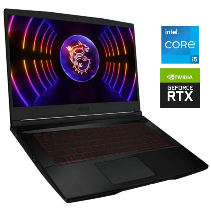 Ігровий ноутбук Б-класу MSI GF63 Thin 11UC / 15.6" (1920x1080) IPS / Intel Core i5-11400H (6 (12) ядер по 2,7 - 4,5 ГГц) / 8 ГБ DDR4 / 512 ГБ SSD NVMe / nVidia GeForce RTX 3050, 4 ГБ GDDR6, 128-bit / WebCam б/в - зображення 1