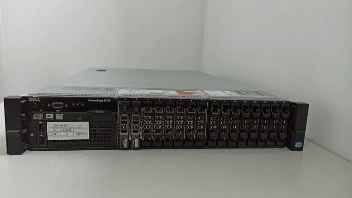 Сервер Dell PowerEdge R720 2U Rack / 2x Intel Xeon E5-2660 v2 (10 (20) ядер по 2.2-3 GHz) / 64 GB DDR3 / 2x 450 GB SAS / iRMC S3 Graphics / Два блоки живлення 750W б/в - зображення 2