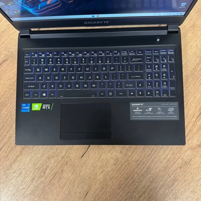 Ігровий ноутбук Б-клас Gigabyte G5 GD / 15.6" (1920x1080) IPS / Intel Core i5-11400H (6 (12) ядер по 2.7 - 4.5 GHz) / 16 GB DDR4 / 512 GB SSD / nVidia GeForce RTX 3050, 4 GB GDDR6, 128-bit / WebCam б/в - зображення 7