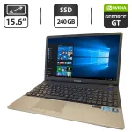Ноутбук Б-клас Samsung NP300E5A / 15.6" (1366x768) TN / Intel Core i5-2430M (2 (4) ядра по 2.4 - 3.0 GHz) / 8 GB DDR3 / 240 GB SSD / nVidia GeForce GT 520MX, 1 GB GDDR3, 64-bit / WebCam / DVD-ROM б/в