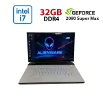Ігровий ноутбук Dell Alienware m15 R3 White / 15.6" (3840x2160) IPS / Intel Core i7-10875H (8 (16) ядер по 2,3 - 5,1 ГГц) / 32 ГБ DDR4 / 512 ГБ SSD / nVidia GeForce RTX 2080 Super Max-Q, 8 ГБ GDDR6, 256-біт / WebCam б/в