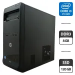 Комп'ютер HP Pro 3500 Tower / Intel Core i3-3220 (2 (4) ядра по 3.3 GHz) / 8 GB DDR3 / 120 GB SSD / Intel HD Graphics 2500 б/в