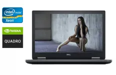 Мобільна робоча станція Dell Precision 7530 / 15.6" (1920x1080) IPS / Intel Xeon E-2186M (6 (12) ядер по 2.9 - 4.8 GHz) / 64 GB DDR4 / 512 GB SSD / nVidia Quadro P2000, 4 GB GDDR5, 128-bit / HDMI / Windows 10 б/в