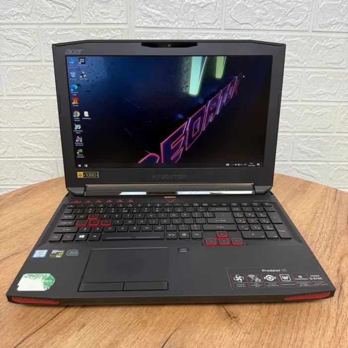 Ігровий ноутбук Б-клас Acer Predator 15 G9-591 / 15.6" (1920x1080) IPS / Intel Core i7-6700HQ (4 (8) ядра по 2.6 - 3.5 GHz) / 32 GB DDR4 / 256 GB SSD + 1000 GB HDD / nVidia GeForce GTX 980M, 4 GB GDDR5, 256-bit / WebCam б/в - зображення 2