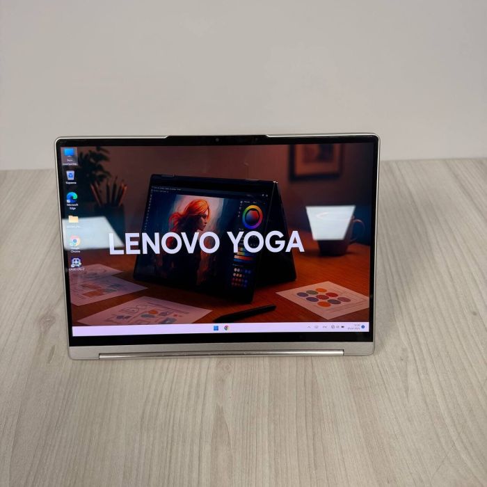 Ультрабук-трансформер Б-клас Lenovo Yoga 9 14IRP8 / 14" (2880x1800) OLED Touch / Intel Core i7-1360P (12 (16) ядер по 2.2 - 5.0 GHz) / 16 GB DDR5 / 512 GB SSD NVMe / Intel Iris Xe Graphics / WebCam б/в - зображення 6