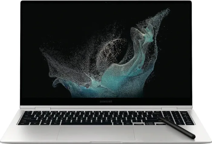 Ультрабук-трансформер Samsung Galaxy Book 2 Pro 360 NP950QED-KA2US / 15.6" (1920x1080) OLED Touch / Intel Core i7-1260P (12 (16) ядер по 2.1 - 4.7 GHz) / 8 GB DDR5 / 512 GB SSD / Intel Iris Xe Graphics / WebCam / Win 11 Home - зображення 2