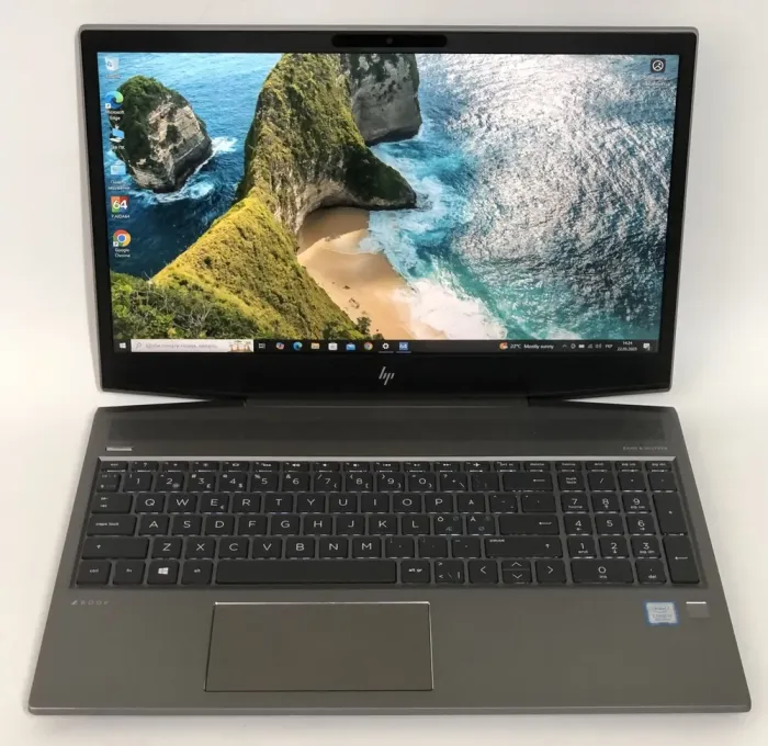 Мобільна робоча станція HP ZBook 15v G5 / 15.6" (1920x1080) IPS / Intel Core i7-8750H (6 (12) ядер по 2.2 - 4.1 GHz) / 16 GB DDR4 / 256 GB SSD NVMe / nVidia Quadro P600, 4 GB GDDR5, 128-bit / WebCam / Win 10 Pro б/в - зображення 2