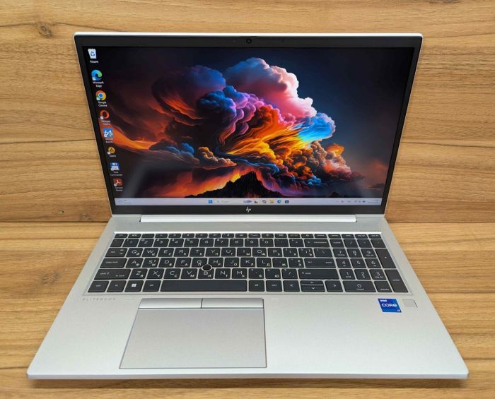 Ультрабук HP EliteBook 850 G8 / 15.6" (1920x1080) IPS / Intel Core i7-1185G7 (4 (8) ядра по 3.0 - 4.8 GHz) / 16 GB DDR4 / 500 GB SSD / Intel Iris Xe Graphics / WebCam / TouchID / Windows 11 б/в - изображение 2