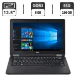 Нетбук Dell Latitude E7250 / 12.5" (1366x768) TN / Intel Core i5-5300U (2 (4) ядра по 2.3 - 2.9 GHz) / 8 GB DDR3 / 256 GB SSD / Intel HD Graphics 5500 / WebCam б/у