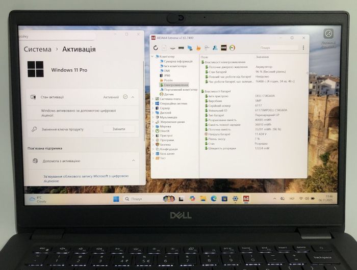 Ультрабук Б-клас Dell Latitude 3410 / 14" (1920x1080) IPS / Intel Core i5-10210U (4 (8) ядра по 1.6 - 4.2 GHz) / 16 GB DDR4 / 256 GB SSD / Intel UHD Graphics / WebCam / Win 11 Pro б/в - зображення 10
