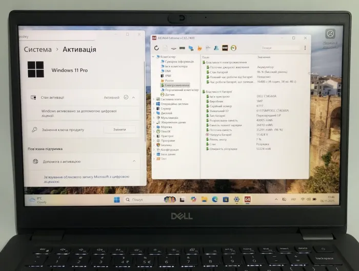 Ультрабук Б-клас Dell Latitude 3410 / 14" (1920x1080) IPS / Intel Core i5-10210U (4 (8) ядра по 1.6 - 4.2 GHz) / 16 GB DDR4 / 256 GB SSD / Intel UHD Graphics / WebCam / Win 11 Pro б/в - зображення 10
