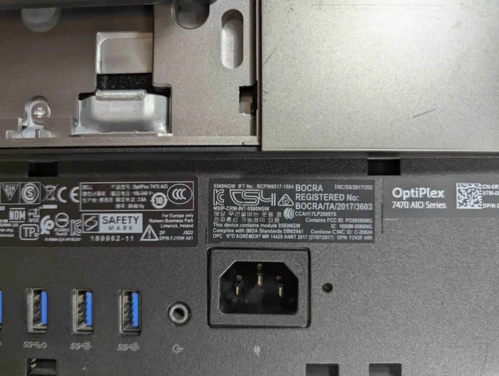 Моноблок Dell OptiPlex 7470 AIO / 23" (1920x1080) IPS Touch / Intel Core i5-9500 (6 ядер по 3.0 - 4.4 GHz) / 16 GB DDR4 / 960 GB SSD / Intel UHD Graphics 630 / Windows 10 б/в - изображение 5