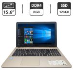 Ноутбук Asus X541 / 15.6" (1366x768) TN / Intel Core i3-7100U (2 (4) ядра по 2.4 GHz) / 8 GB DDR3 / 128 GB SSD / Intel HD Graphics 620 / WebCam / DVD-ROM б/в