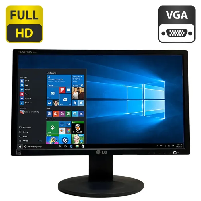Монітор LG Flatron E2211S-BN/22" (1920x1080) TN/VGA/VESA + Кабель живлення б/в - зображення 1